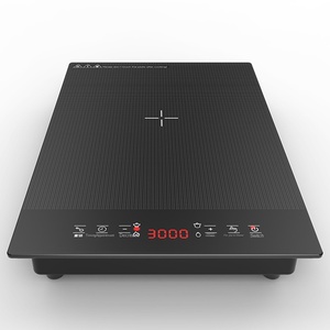 Cocina de inducción de vidrio infrarrojo portátil Quemador doméstico de acero inoxidable con fuente de alimentación de batería Cocina eléctrica - Product Image 1