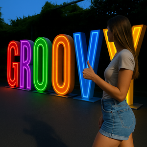 Letrero Luminoso Metálico para Negocios, Logotipo 3D Personalizado, Letrero Electrónico LED, Letrero Iluminado LED para Salón de Belleza - Product Image 6