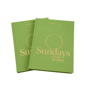 Chất Lượng Cao Tùy Chỉnh Bìa Cứng Cuốn Sách Kem Giấy Màu Đen Trắng Được Thiết Kế Trang Màu Xanh Lá Cây Vải Vàng Lá Cứng Bìa Cứng In Ấn Các Tông - Product Image 1