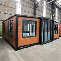 Nouvelle conception de maison modulaire préfabriquée en conteneur extensible de 20 pieds ou 40 pieds, bungalow préfabriqué, maison à deux chambres, maison portable