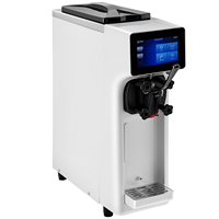 Machine à glace molle VEVOR EU/Chine de comptoir, 10-20L/H, trémie 4,5L, cylindre 1,6L, écran tactile
