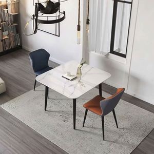 Mesa <span class=keywords><strong>de</strong></span> <span class=keywords><strong>Comedor</strong></span> Cuadrada <span class=keywords><strong>de</strong></span> Diseño Moderno y Sencillo, Mesa <span class=keywords><strong>de</strong></span> Piedra Cuadrada con Tablero <span class=keywords><strong>de</strong></span> Roca <span class=keywords><strong>para</strong></span> Muebles <span class=keywords><strong>de</strong></span> Hogar <span class=keywords><strong>Pequeños</strong></span> <span class=keywords><strong>para</strong></span> Apartamentos - Product Image 5