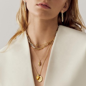 Milskye-Cadena de Plata de Ley 925 con moneda redonda, colgante collar con, caja chapada en oro de 18k, para mujeres - Product Image 4