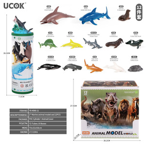 Ucok 2025 New 2 Inch Khủng Long & Động Vật Mô Hình Đồ Chơi 12 cái/hộp Chất Lượng Cao Realist 3D Con Số Thiết Lập Cho Trẻ Em Giáo Dục - Product Image 5