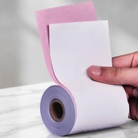 Papier autocopiant NCR 3 plis de qualité 2, rouleau de 2 1/4 po x 90 pi (3 po x 67 po) blanc, jaune, rose pour reçus, factures et caisses enregistreuses