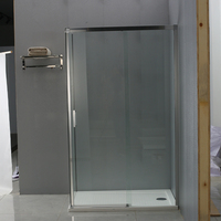 Cabine de douche rectangulaire en acrylique au design populaire de la marque DOMO, avec cadre en alliage d'aluminium, élégante et encadrée, pour salles de bain modernes