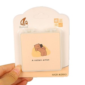 Portable Makeup <b>Mirror</b> <b>Square</b> Cute Mini Folding <b>Mirror</b> For Travel And Daily Use - Product Image 4