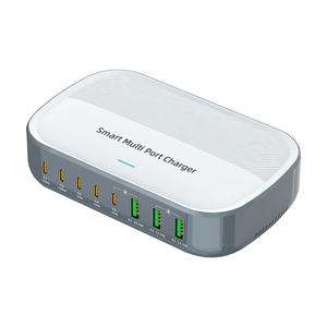 Cargador de Escritorio Multipuerto de 8 Puertos al por Mayor, Estación de Carga Rápida PD de <span class=keywords><strong>200W</strong></span> para Múltiples Dispositivos y Laptops - Product Image 1