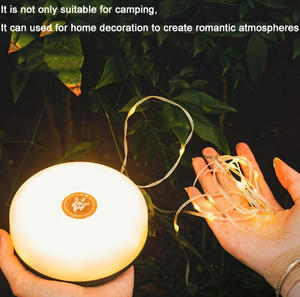 Guirlandes lumineuses LED portables rechargeables par USB avec base magnétique, étanches, multi-modes, pour tente extérieure et situations d'urgence - Product Image 3