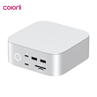 Station d'accueil Type-C 15-en-1 avec boîtier SSD M.2 NVMe, Thunderbolt 5, HDMI 8K, DP, LAN 2.5G, lecteur SD4.0 TF, PD45W, prise audio 3.5mm