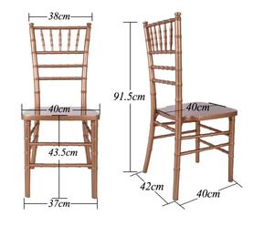 <span class=keywords><strong>Silla</strong></span> Chiavari de Resina Acrílica Transparente Blanca Cristal para Bodas y Hoteles, Económica - Product Image 5