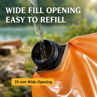 Sac à eau pliable avec logo personnalisé, conteneur de stockage d'eau portable pliable pour le camping et les situations d'urgence