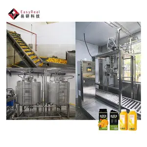 Ligne de production de machine d'extraction d'huile essentielle d'usine de jus de citron orange de qualité de classe