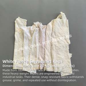 Trapos de Algodón de Alta Absorción de Agua y Aceite, Trapos Blancos para Limpiar, Trapos 100% Algodón para Limpieza - Product Image 2