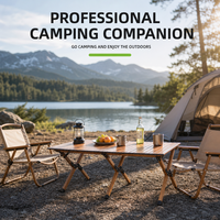 Table de camping pliable en aluminium moderne et portable - Table de pique-nique robuste pour usage extérieur