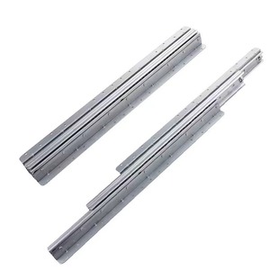 Glissières de tiroir robustes Xinjunye 76 mm à trois sections, capacité de charge 120 kg, rails télescopiques silencieux pour armoire d'escalier - Product Image 5