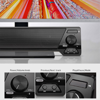 Barra de Sonido de Modo Dual al por Mayor, Audio HD, Sonido Potente, Radio FM, Llamadas Manos Libres para Altavoces de Entretenimiento para PC