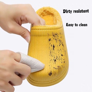 2024 hiver chaud femmes <span class=keywords><strong>sabots</strong></span> avec fourrure eva <span class=keywords><strong>jardin</strong></span> chaussures pour dames vraie fourrure pantoufles soins infirmiers <span class=keywords><strong>sabots</strong></span> pour femmes diapositives fourrure pantoufle - Product Image 3