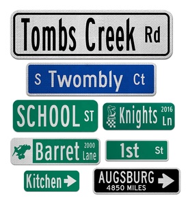 Tùy Chỉnh Đường Phố Đại Lộ Biểu Tượng Tên Dấu Hiệu Nhôm + Phản Quang Giao Thông Đường An Toàn Dấu Hiệu Cảnh Báo Đường Biển Bảng Trống Ngoài Trời - Product Image 2