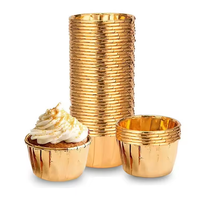 Cuisson Muffin Cupcake Tasses Emballage Jetable Double Face En Aluminium Feuille Rouleau Bouche Papier Tasse