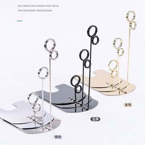 Clips Metálicos Ecológicos para Etiquetas y Soportes para Pasteles, para Panadería, Dulces, Bebidas, Envíos, Regalos, Ganchos de Exhibición para Compras con Impresión de Logotipo - Product Image 1