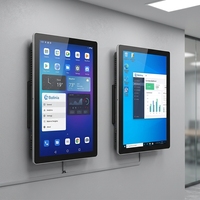 Monitor de Pantalla Táctil Interactiva de 21.5 y 23.6 Pulgadas, Pantalla Industrial Multitáctil Capacitiva de 10 Puntos con VGA USB para Máquinas HMI
