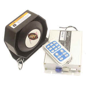 AS-9005 12V Car <b>Alarm</b> Horn High Power Speaker 200W Tweeter <b>Wireless</b> Remote Control Ultra Thin Horn Set - Product Image 1