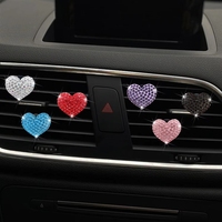 Diffuseur d'air automatique en forme de cœur pour grille d'aération de voiture, plusieurs couleurs et parfums, parfum longue durée, aucune électricité requise
