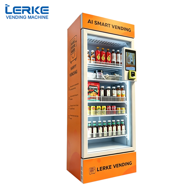 AI Artificial Intelligence Visual Technology Base Smart Cool Vending Machines SDK Cloud-Based Management LED Display Stainless
