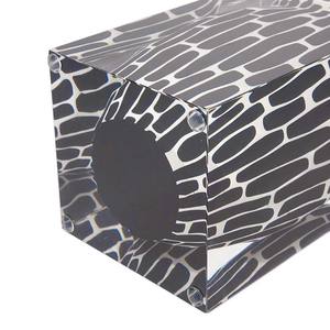 Geometric <b>Striped</b> Resin <b>Vase</b> Square 9x9x14cm 9x9x20cm 10x10x30cm 12x12x35cm Handmade Floral Display Tabletop Decor - Product Image 3