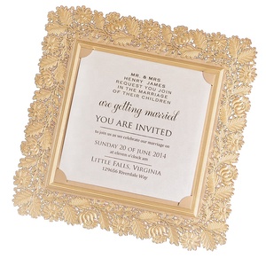 <span class=keywords><strong>Invitaciones</strong></span> <span class=keywords><strong>de</strong></span> <span class=keywords><strong>Boda</strong></span> <span class=keywords><strong>Originales</strong></span> <span class=keywords><strong>de</strong></span> Bolsillo con Diseño Floral <span class=keywords><strong>de</strong></span> Encaje, Estampado en Relieve con Sobres y Tarjetas <span class=keywords><strong>de</strong></span> Regalo a Juego - Product Image 5