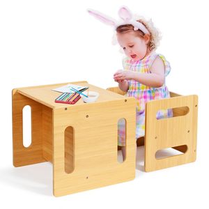 Chaise pour enfants dossier <span class=keywords><strong>banc</strong></span> en bambou bébé chaise de salle à manger ménage enfants <span class=keywords><strong>Table</strong></span> et chaise ensemble - Product Image 1