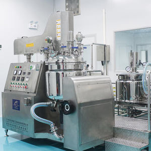 Tangki Pencampur Vakum 100L Tipe Pengangkat Hidrolik Pemanas Listrik Homogenizer Bawah Pengaduk Emulsifikasi Vakum - Product Image 4