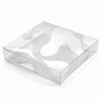 Boîte d'emballage personnalisée portable en PET holographique géométrique, impression irisée, modèle Zhenpin PR016, cosmétiques, bijoux