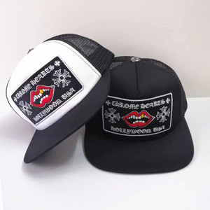 CHROME HEARTS CH刺繍 trucker cap Chrome Hearts CH Las Vegas Trucker Hat Black/Black