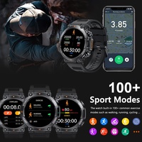 SENBONO Montre Connectée Homme Ronde Grand Écran Appel Sans Fil Suivi Fitness Sports de Plein Air Smartwatch pour iPhone Android