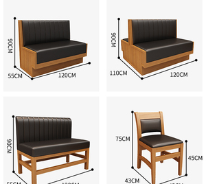<span class=keywords><strong>Muebles</strong></span> para restaurante, cabina de Bar simple y retro, café, sofá, mesa de restaurante temática y juego de sillas, <span class=keywords><strong>muebles</strong></span> de restaurante - Product Image 5