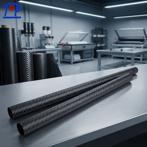 Tube en fibre de carbone mat noir 3k brillant fabriqué en Chine - Product Image 2