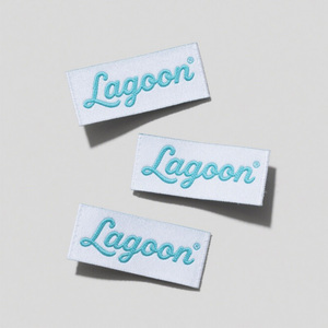 Étiquettes tissées en satin doux pour vêtements, logo personnalisé, coton, taffetas, damassé, étiquettes à coudre pour le col, étiquettes de vêtements de haute qualité - Product Image 2