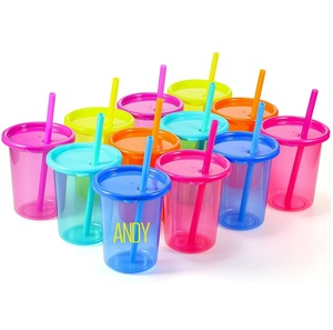 Tazze con Cannuccia Antigoccia per Bambini da 10oz con Coperchi a Scatto, Tazze con Cannuccia The First Years Take & Toss, Bicchieri per Bambini - Product Image 1