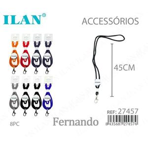 Ilan <b>Lanyard</b> 45Cm Personalized Accessory Fernando 8Pc - Product Image 3