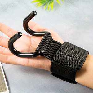 Sangles de poignet de levage de poids de puissance poignée de main protecteur de main produit avec anti-dérapant avec des lignes de presse en T accessoires de fitness - Product Image 5