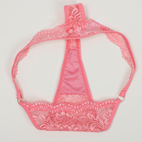 Vente en Gros par Douzaine Culottes Transparentes Sexy Dentelle Bleue Taille Mixte Nylon pour Dames Matures String Ligne Fesse Merveilleuse