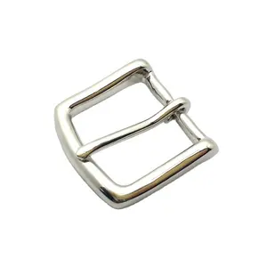 bright nickel trapezium Wholesale Solid Brass Pin Belt Buckle Custom Color Copper Belt Buckle For Belt metal tip