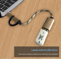 Kabel Adaptor OTG Tipe C Micro USB 3.0 2 in 1 untuk Pengisian Daya dan Transfer Data