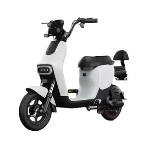 สกู๊ตเตอร์ไฟฟ้าแบตเตอรี่ตะกั่ว-กรด 48V โครงเหล็ก ยาง 14 นิ้ว มอเตอร์ดุมล้อหลัง ระยะทาง 60 กม. เบรกแบบสายเคเบิล สำหรับผู้ใหญ่ - Product Image 1