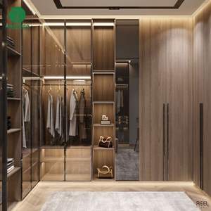 Moontree Custom Luxury Dormitorio Muebles De Madera Walk in Closet Armario Gabinete - Product Image 1