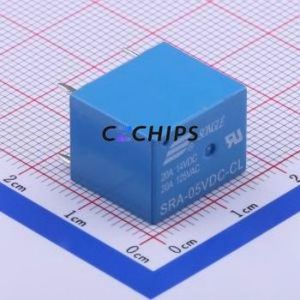 SRA-05VDC-CL Power Relay Through hole Component (THT),12.4x16mm Relay 5V 1 Changeover: 1C (SPDT-Changeover)::: 5 20A-14VAC - Product Image 1