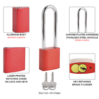 Cadenas Loto à clé, étanche, avec clé maîtresse, anse en acier de 76 mm, en aluminium durable, haute qualité à prix abordable