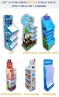 Hochwertiger Maßgefertigter PVC-Bodendisplay-Ständer mit Logo für Supermärkte und Einzelhandelsgeschäfte zur Präsentation von Kosmetik, Süßigkeiten und Spielzeug